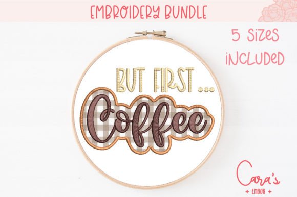 But First Coffee Applique