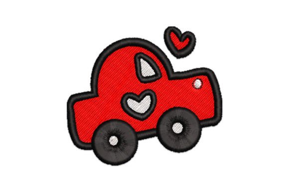 Car with Hearts Embroidery Design Review