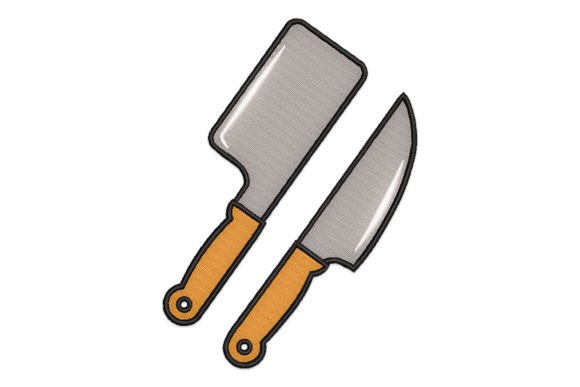 Cooking Knifes Embroidery Design Review
