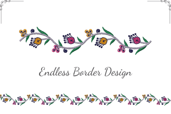 Dainty Floral Border