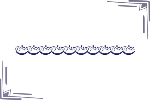 Dynamic Border Embroidery Design