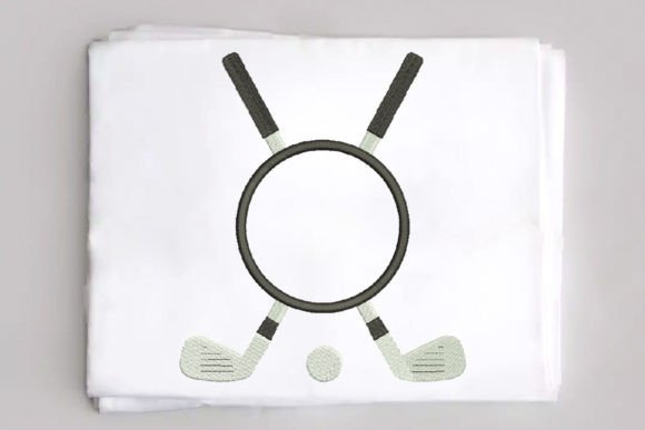 Golf Frame Monogram Applique