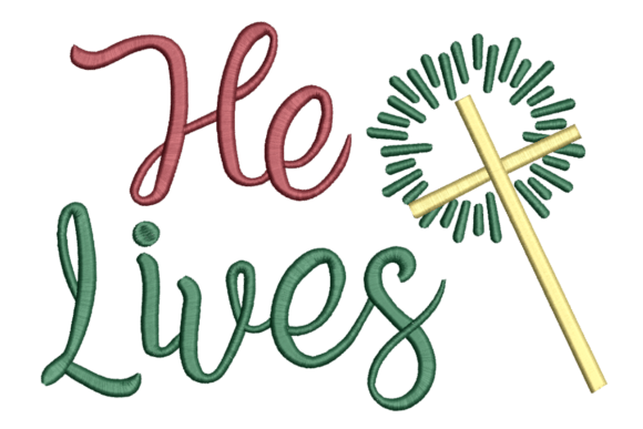 He Lives Embroidery Design Review
