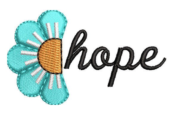 Hope with Flower Embroidery Design Review for Real Projects