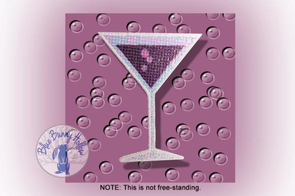 Mardi Gras Drink: A Sparkling Embroidery Design for Craft Fairs