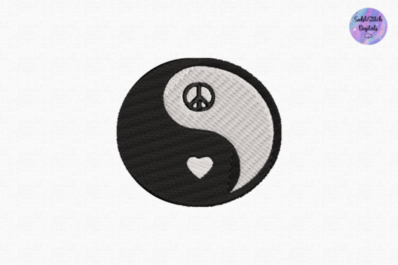 Peace and Love Yin Yang