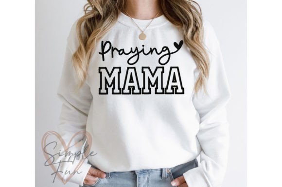 Praying Mama Embroidery Design