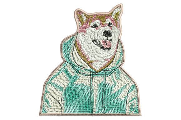 Shiba Wearing a Hood